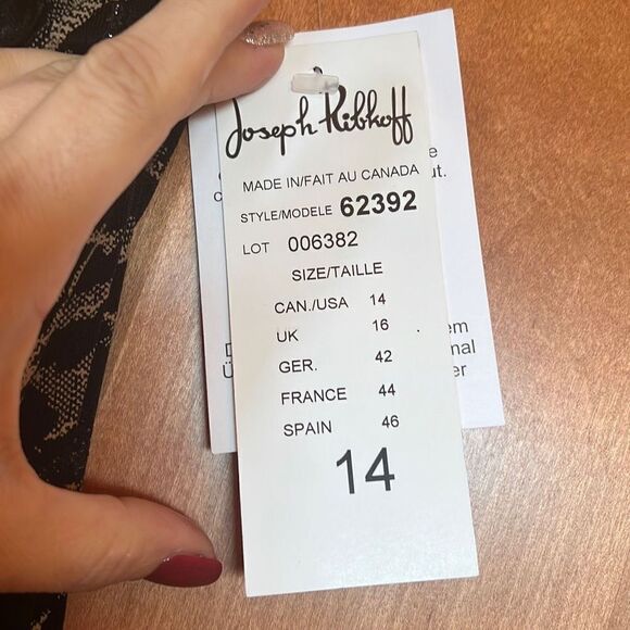 Joseph Ribkoff Two Piece Dressy Glittery Leopard Print Skirt and Top Size 14 - Picture 14 of 16